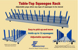 Table Top Squeegee Rack (holds 12 squeegees)