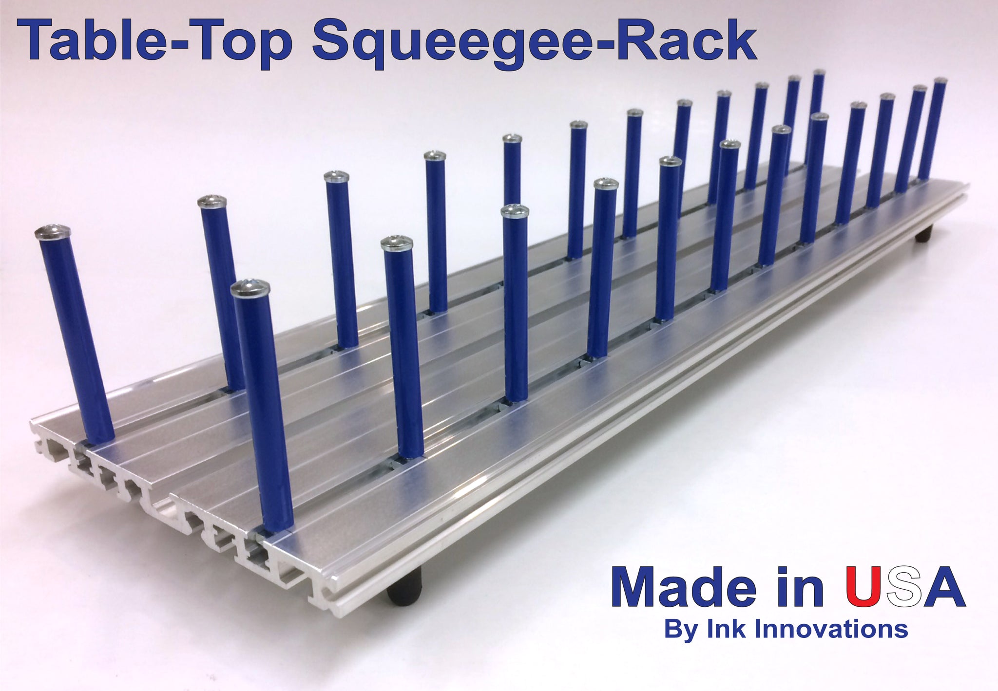 Squeegee For Under Racking System Table Top Squeegee Rack (holds 12 squeegees) – Ink Innovations LLC